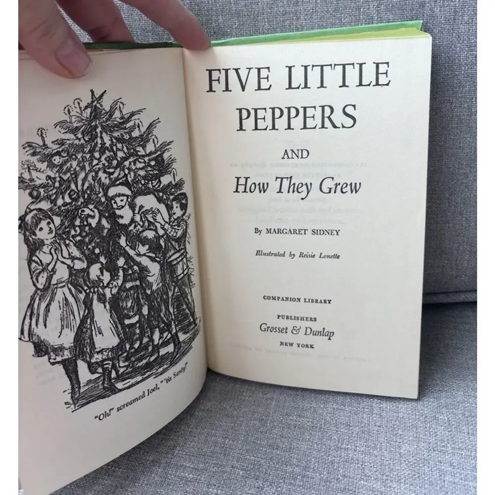 Vtg The Five Little Peppers and How They Grew hardcover book Margaret Sidney